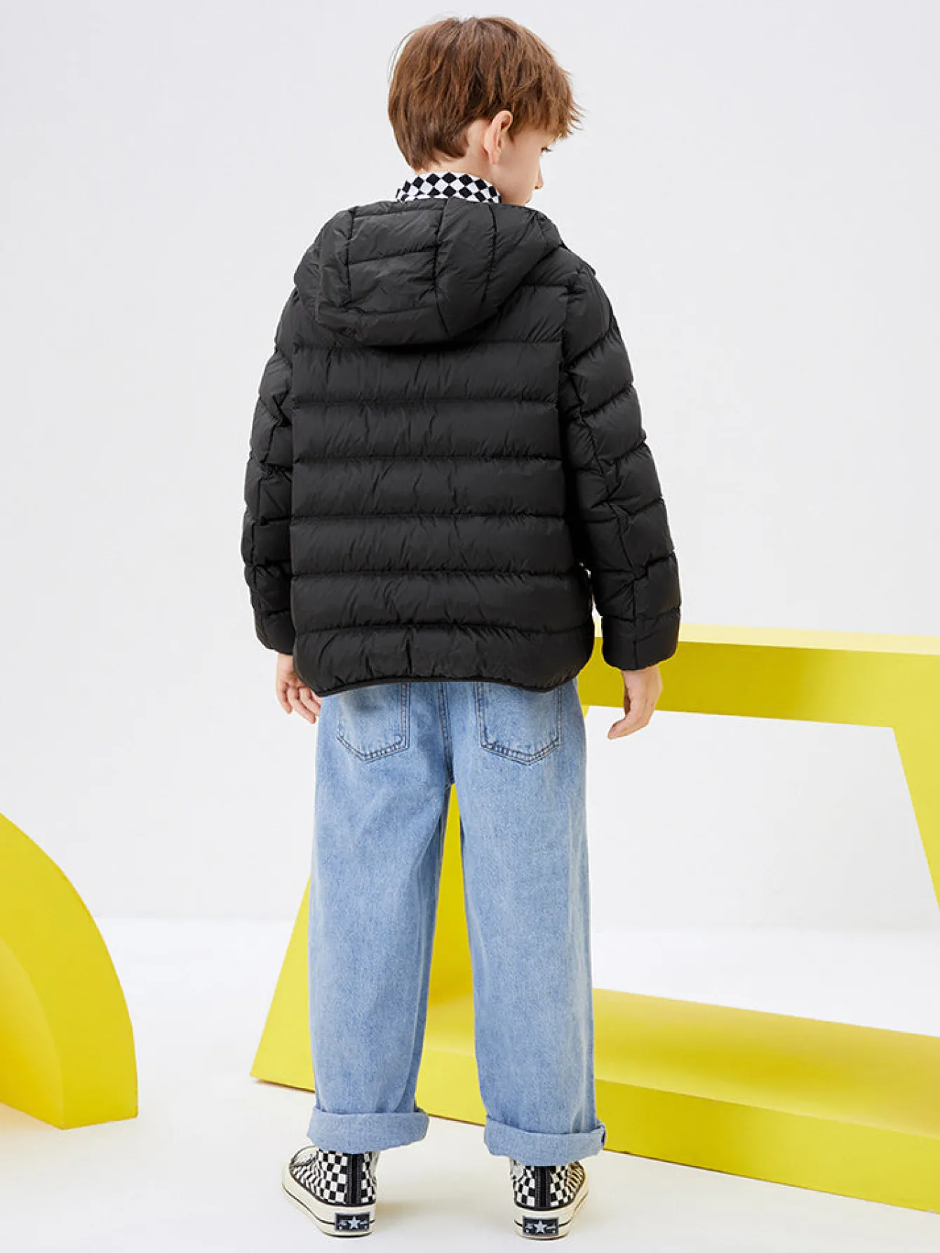 Balabala Kids Multicolor Hooded Down Jacket 208422107203 Sale