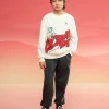 Balabala Knit Long Sleeve Suit Cream White Best Sale