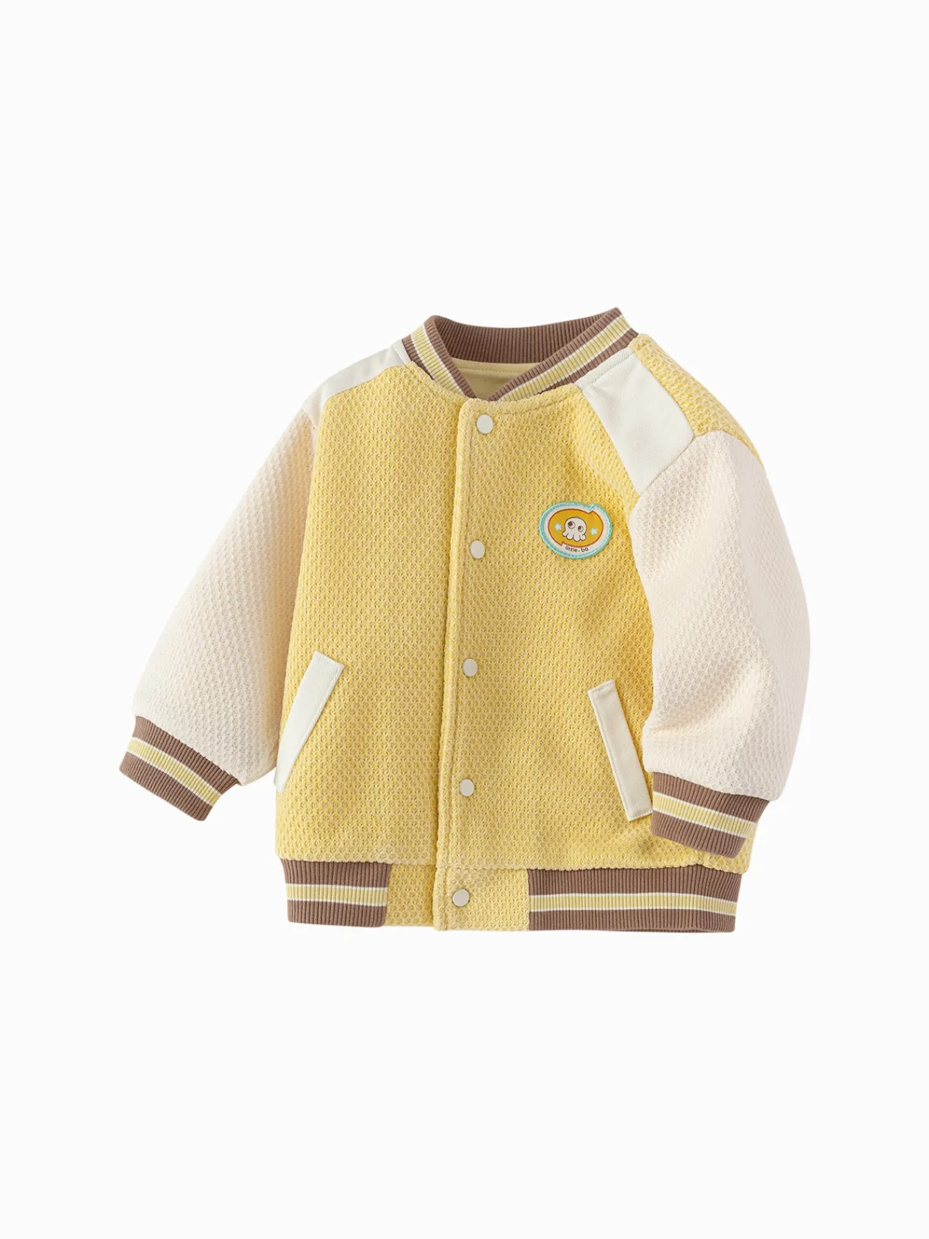 Balabala [Little Octopus IP] 2025 Spring New Baby Boy Knitted Casual Wear Yellow Discount