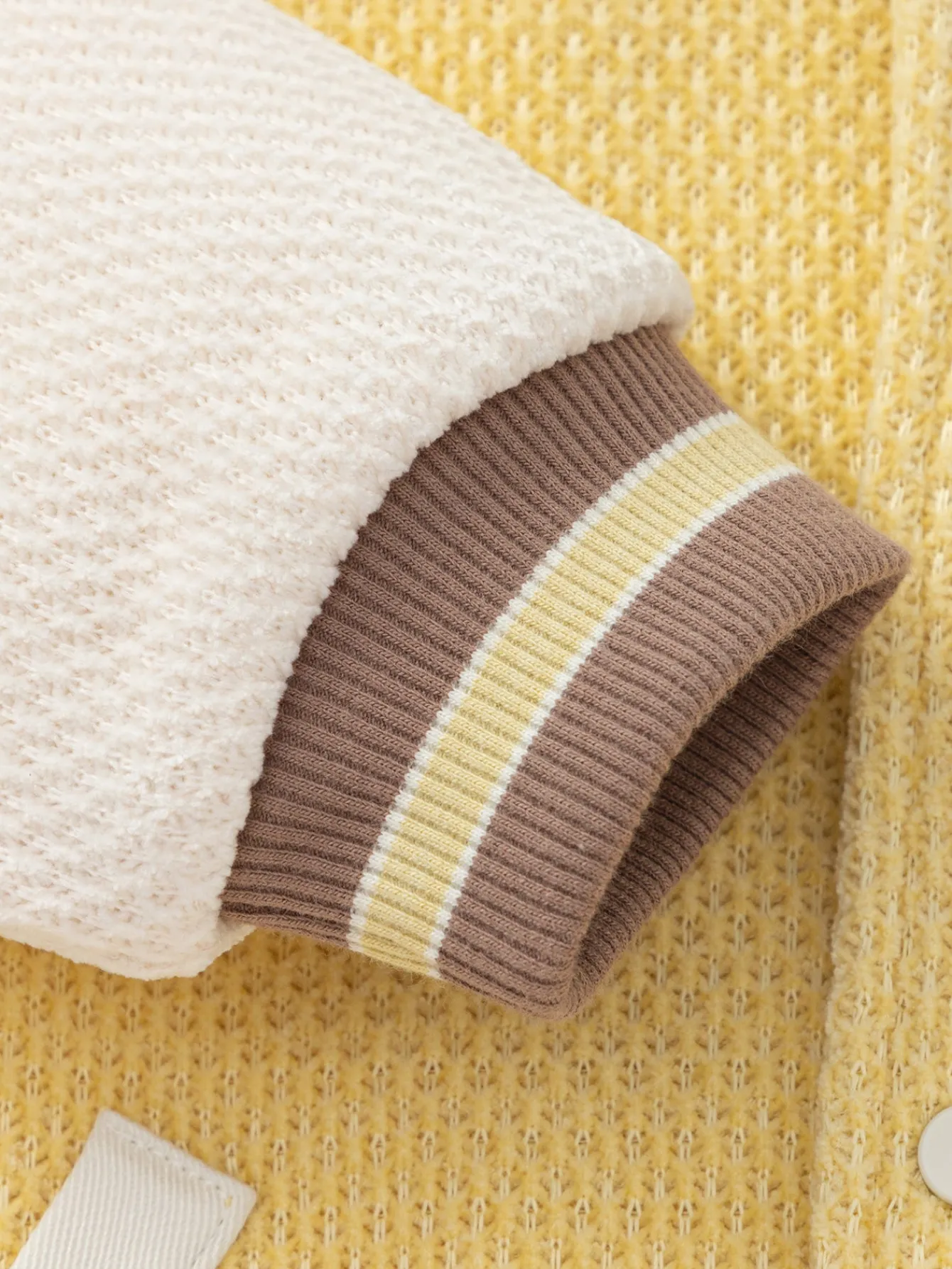 Balabala [Little Octopus IP] 2025 Spring New Baby Boy Knitted Casual Wear Yellow Discount