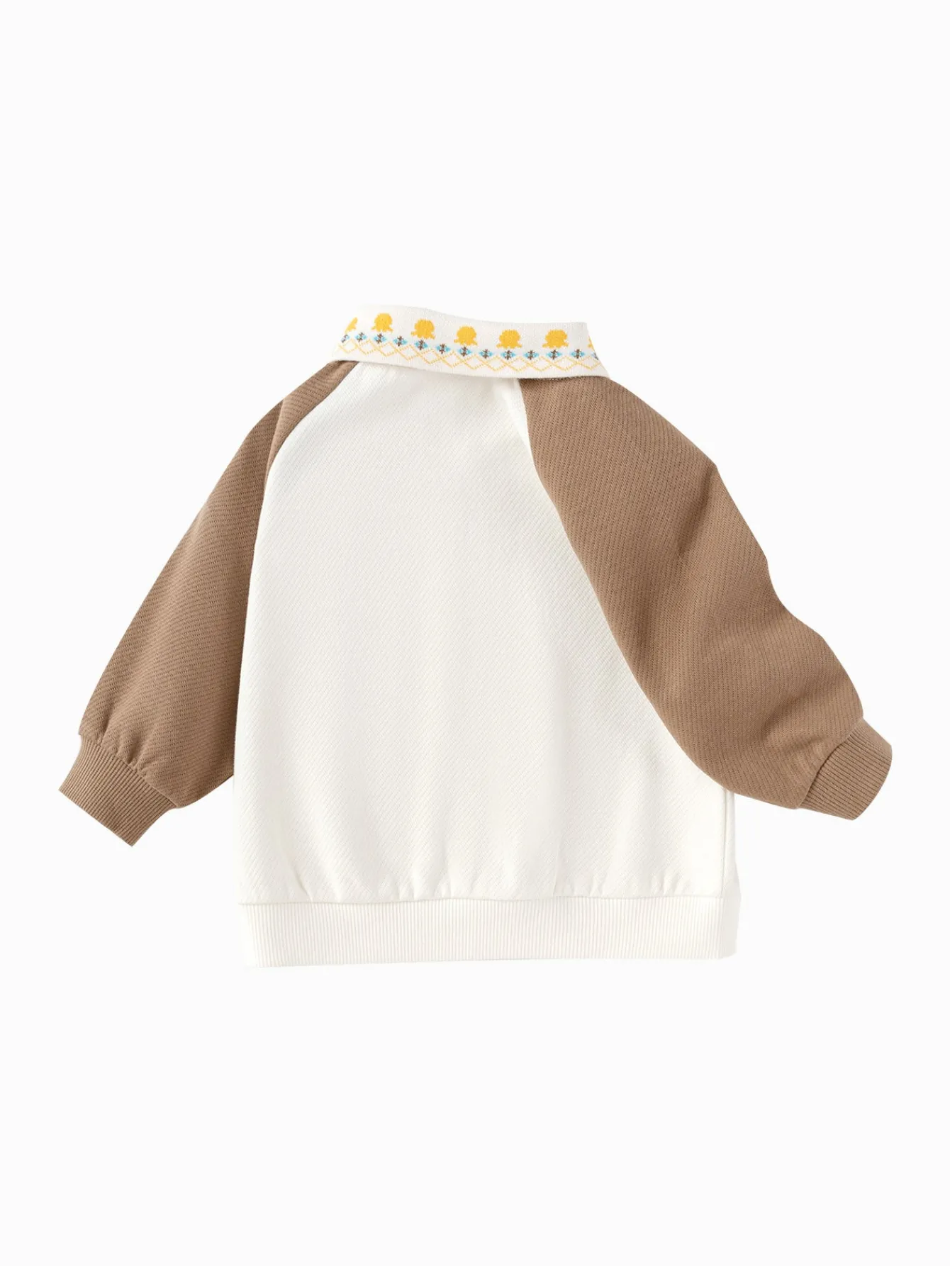 Balabala [Little Octopus IP] Long Sleeve T-Shirt 2025 Spring Boy Baby Collar Long Sleeve T-Shirt Off-white Online