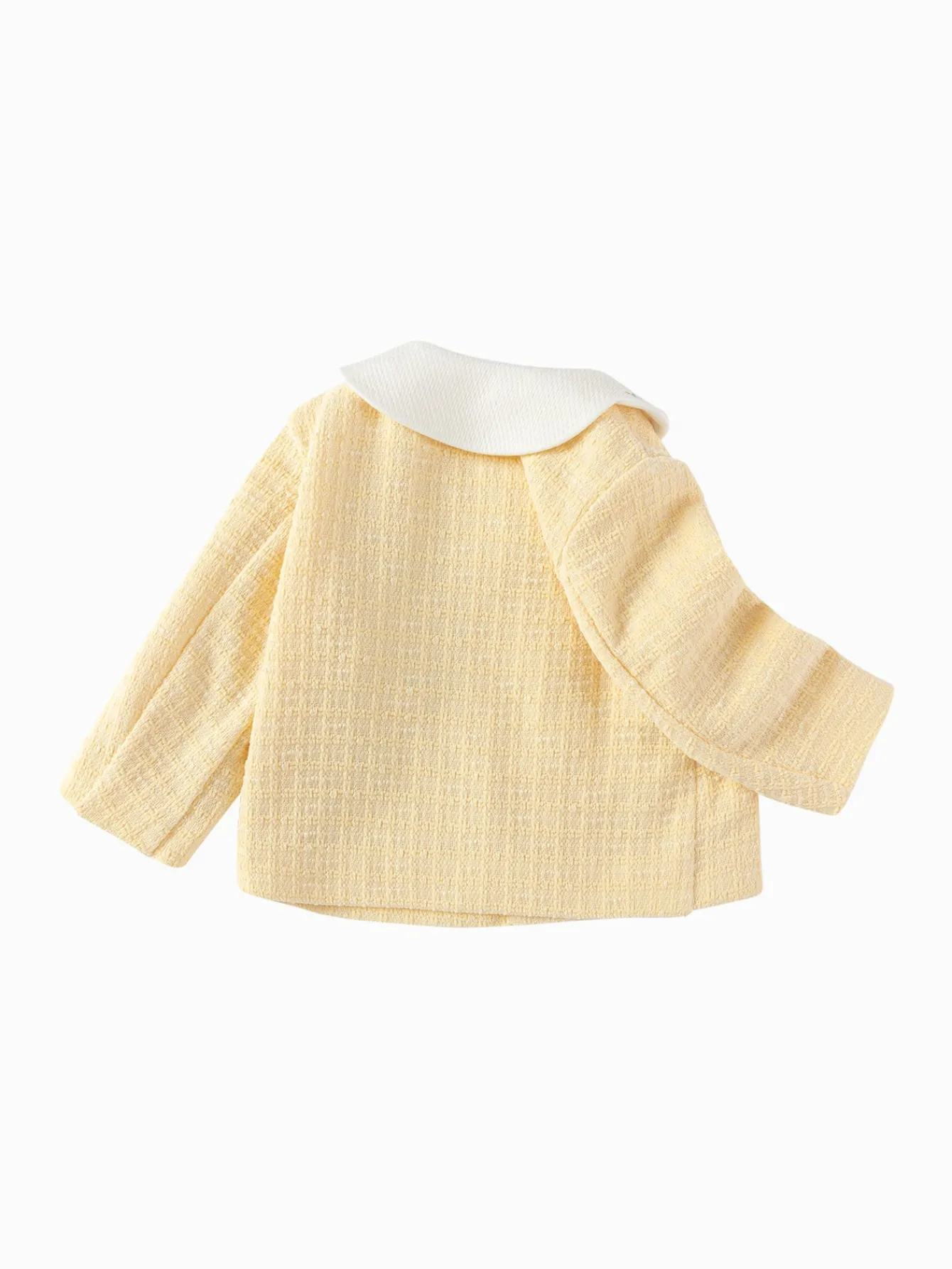 Balabala 【Little Octopus IP】2025 Spring New Arrival Baby Girl Knitted Casual Jacket Medium Yellow Best Sale