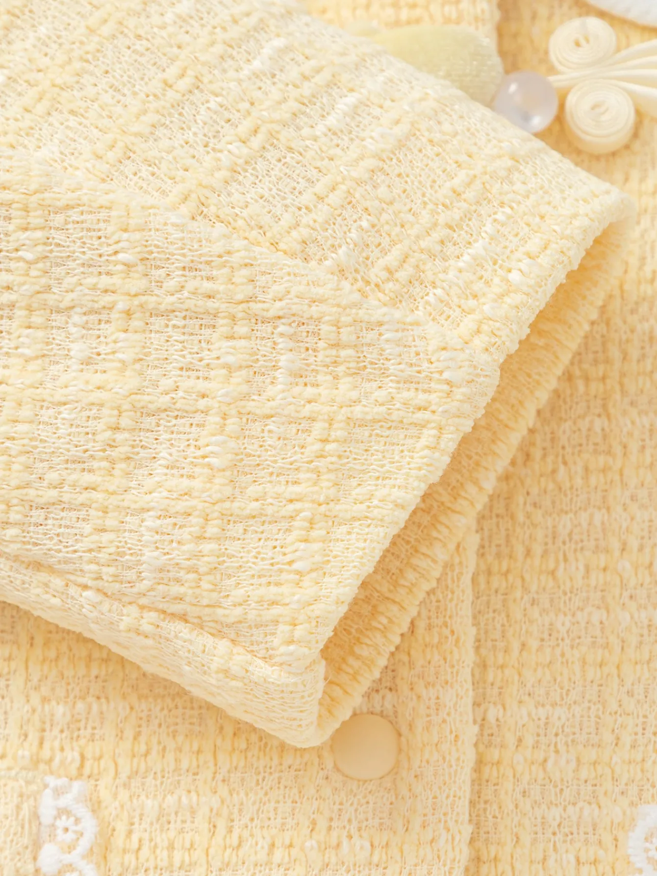 Balabala 【Little Octopus IP】2025 Spring New Arrival Baby Girl Knitted Casual Jacket Medium Yellow Best Sale