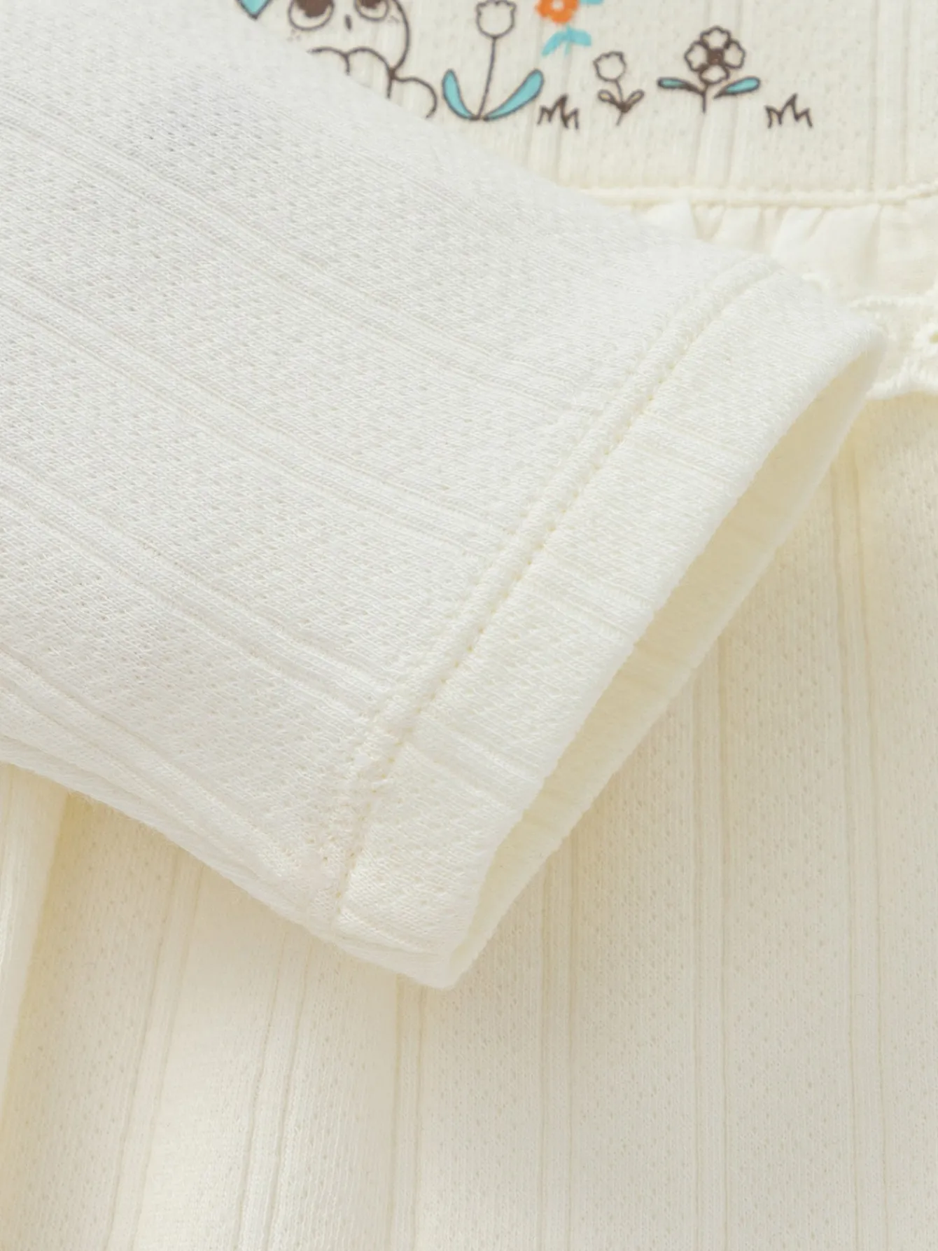 Balabala 【Little Octopus IP】Long Sleeve T-Shirt 2025 Spring for Girls' Babys Round V-Neck Long Sleeve T-Shirt Off-white Flash Sale