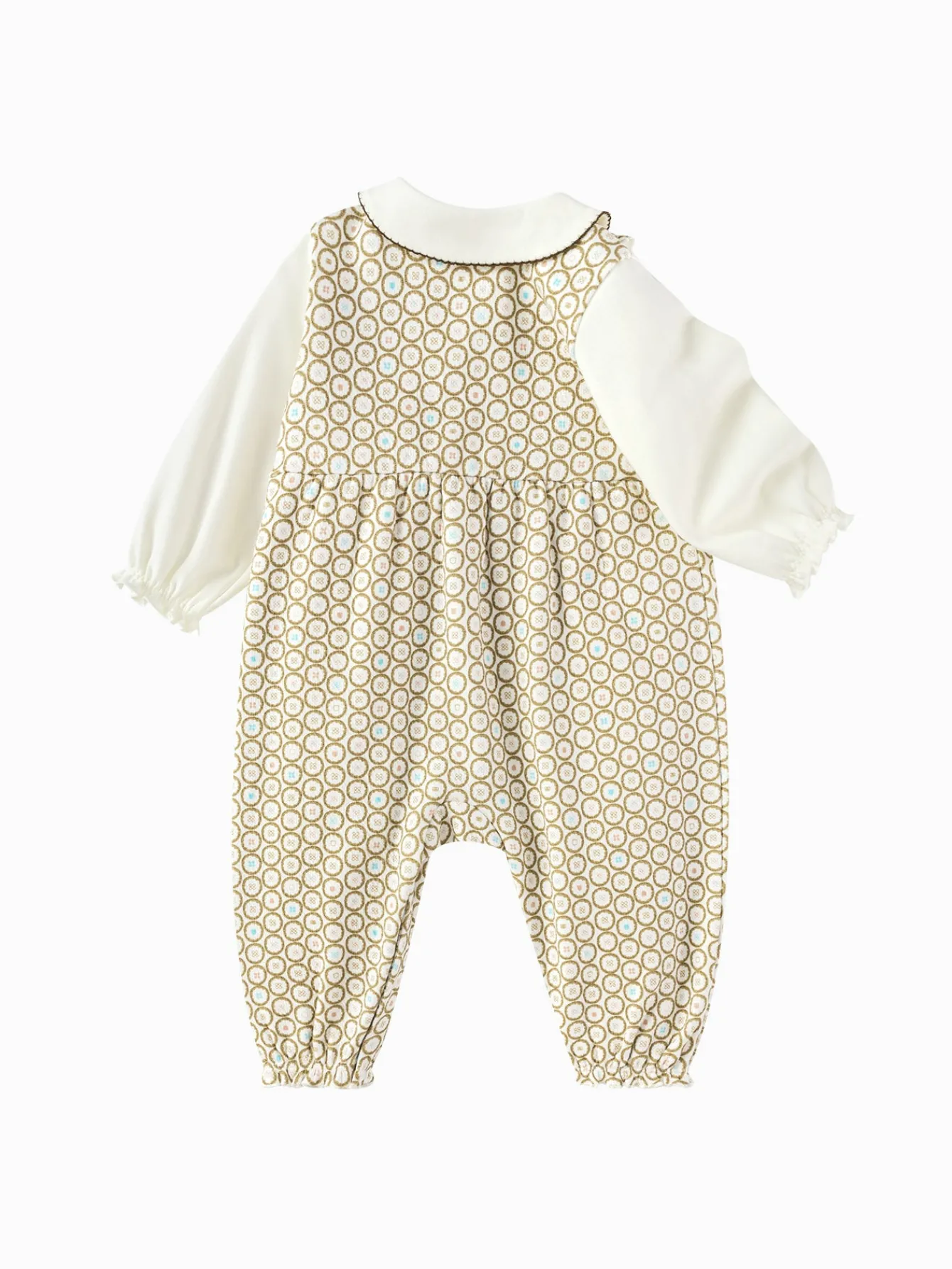 Balabala 【Little Octopus IP】Outfit 2025 Spring New Style Girls Baby Knitted Jumpsuit Yellow Flash Sale