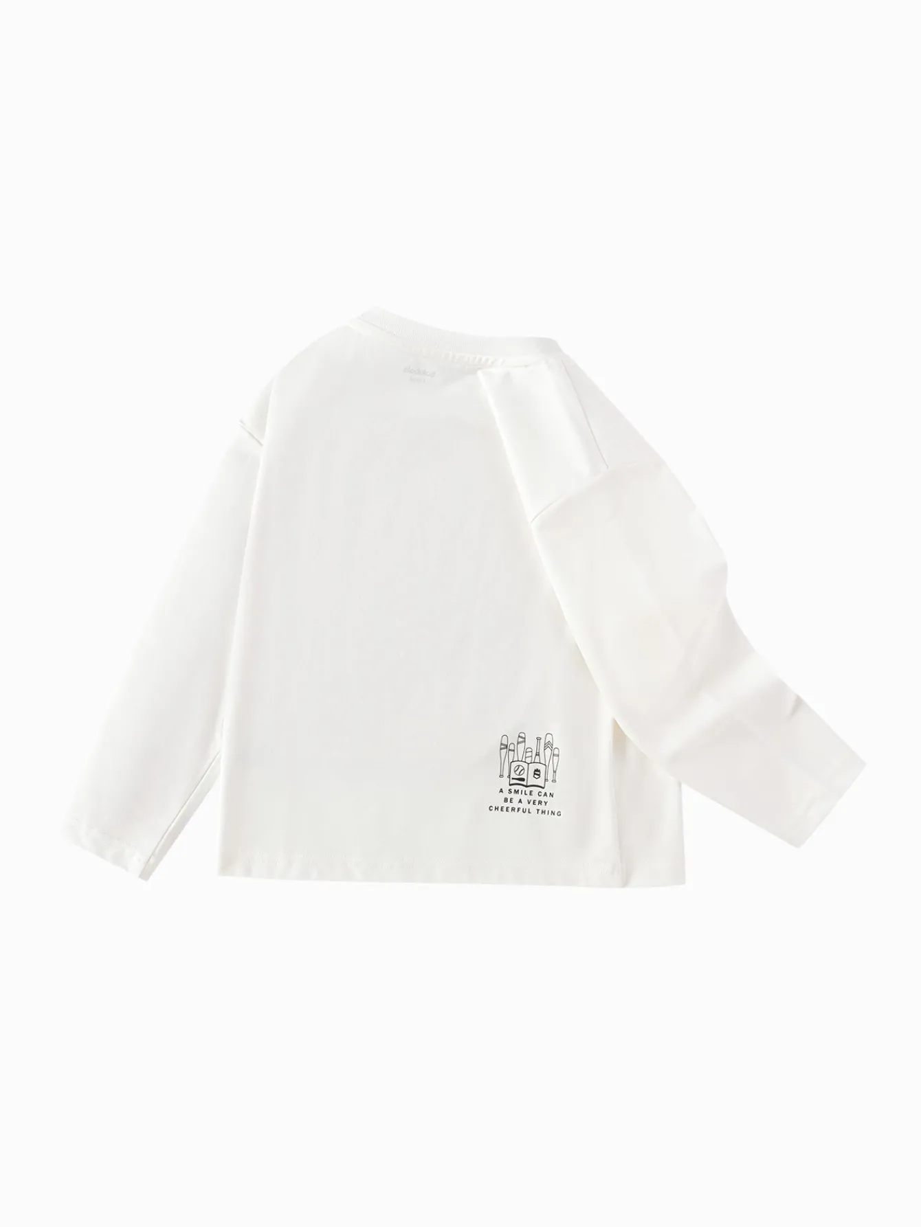 Balabala Long Sleeve T-Shirt 2025 New Spring Style for Boys' Toddlers Round V-Neck Long Sleeve T-Shirt Fashion