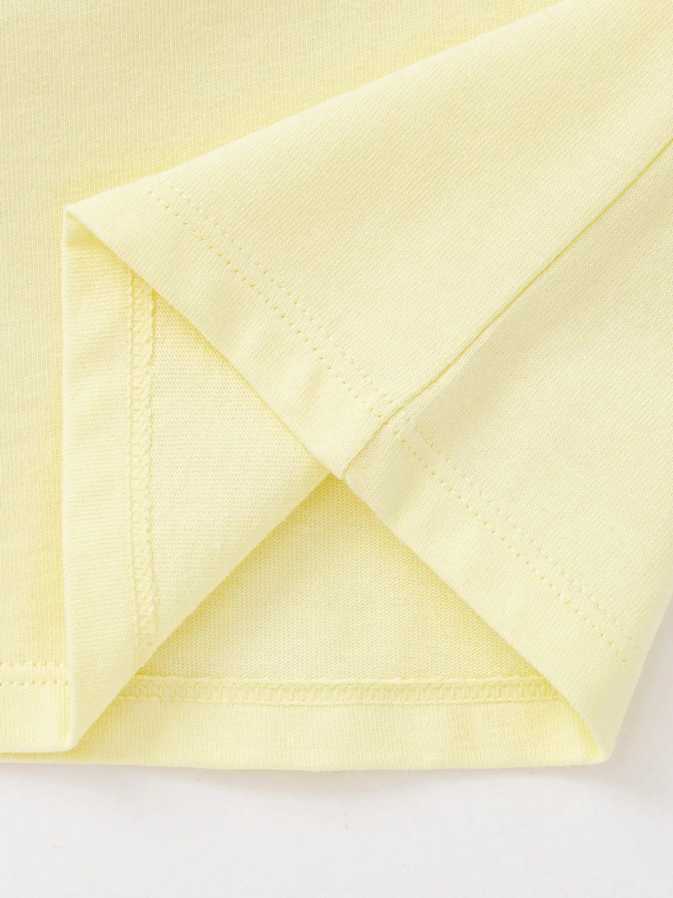 Balabala Long Sleeve T-Shirt 2025 Spring New Arrival for Baby Girl Round V-Neck Long Sleeve T-Shirt Light Yellow Cheap