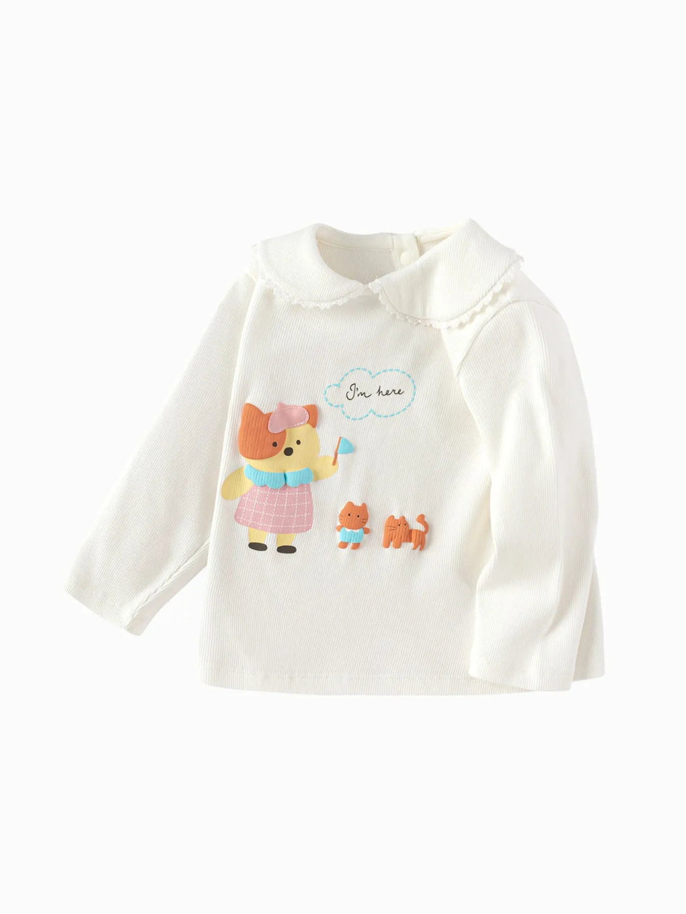 long_sleeve_tshirt__spring_new_arrival_for_girls_babys_collar_long_sleeve_tshirt_6.webp Balabala Long Sleeve T-Shirt 2025 Spring New Arrival for Girls' Babys Collar Long Sleeve T-Shirt Fashion