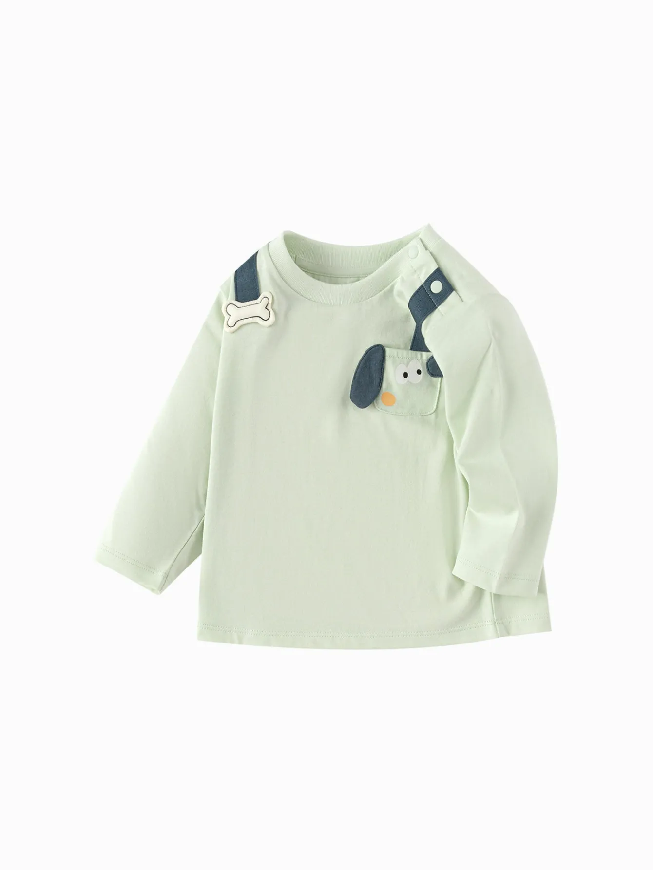 Balabala Long Sleeve T-Shirt 2025 Spring New Boy and Girl Baby Round V-neck Long Sleeve T-Shirt Cheap