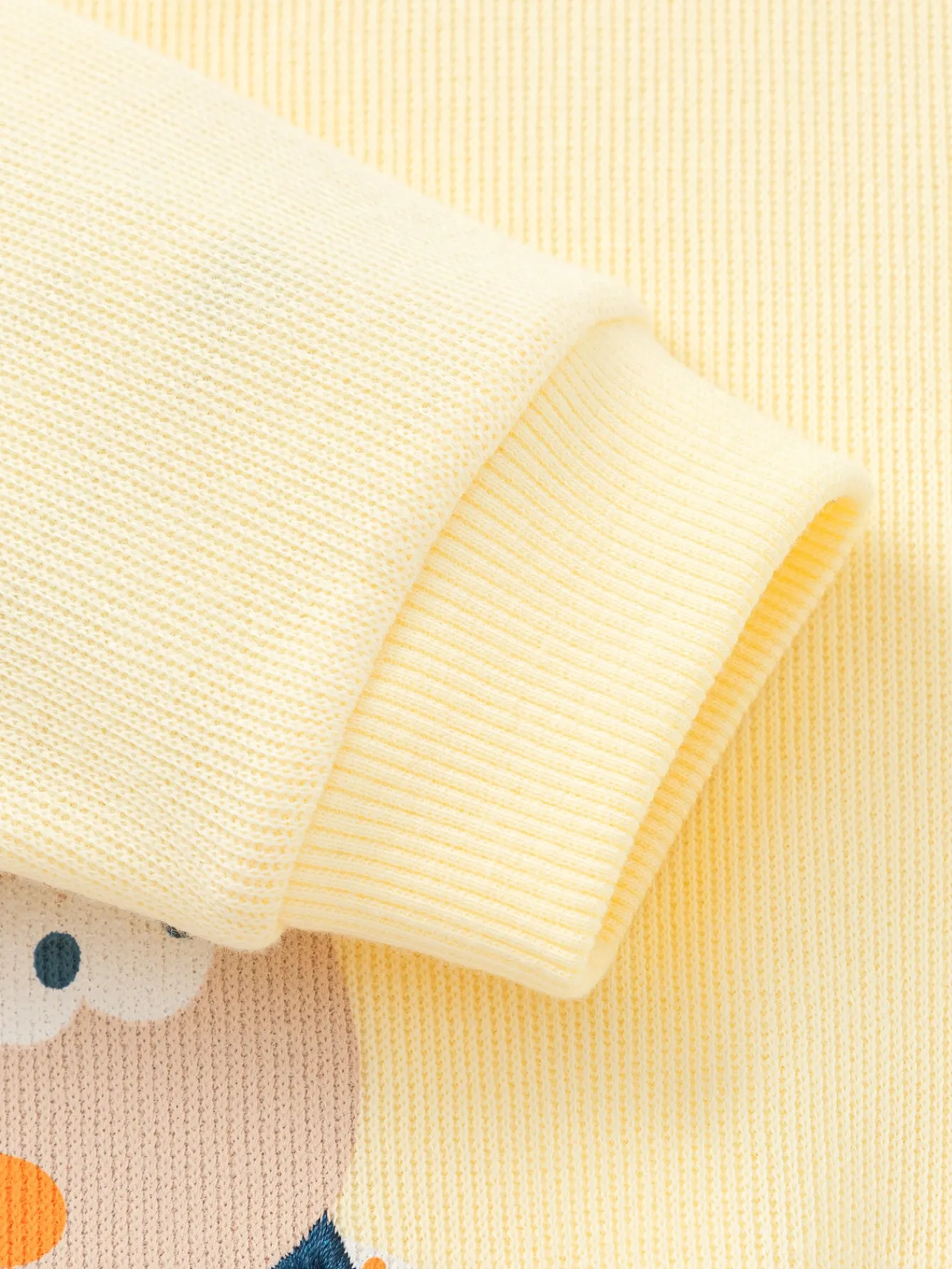 Balabala Long Sleeve T-Shirt 2025 Spring New Boy Baby Round V-neck Long Sleeve T-Shirt Light Yellow Flash Sale
