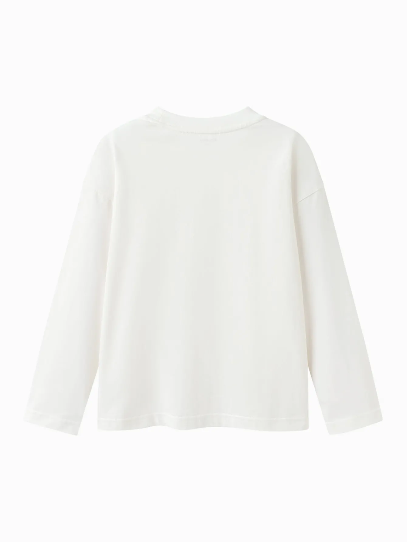 long_sleeve_tshirt__spring_new_boys_and_girls_round_neck_vneck_tshirt_1.webp Balabala Long Sleeve T-Shirt 2025 Spring New Boys and Girls Round Neck V-Neck T-Shirt Off-white New