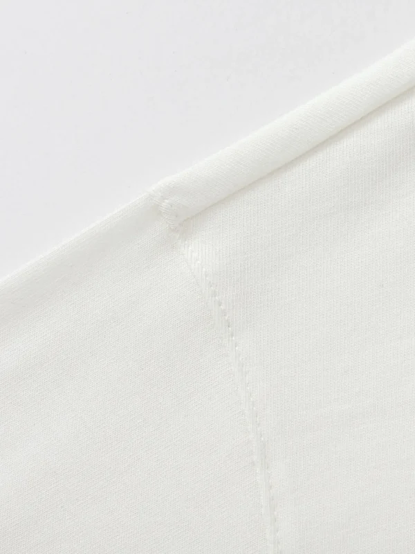 Balabala Long Sleeve T-Shirt 2025 Spring New Boys and Girls Round Neck V-Neck T-Shirt Off-white New