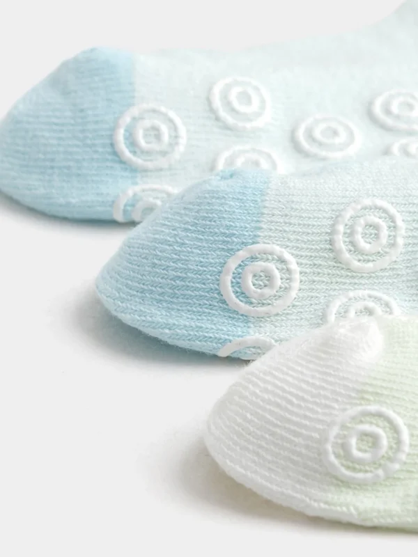 Balabala Socks spring 2025 new baby boy short socks Blue Green Best