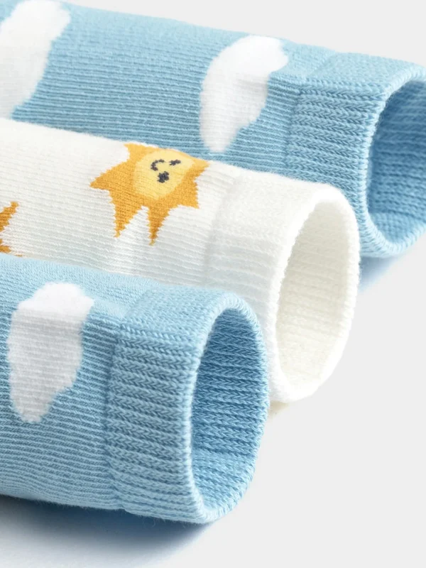 Balabala Socks Spring 2025 New Boys Toddlers Short Socks Cheap