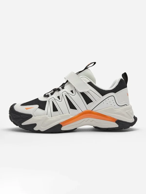 Balabala Sports shoes 2025 spring new Boy outdoor shoes Black White New
