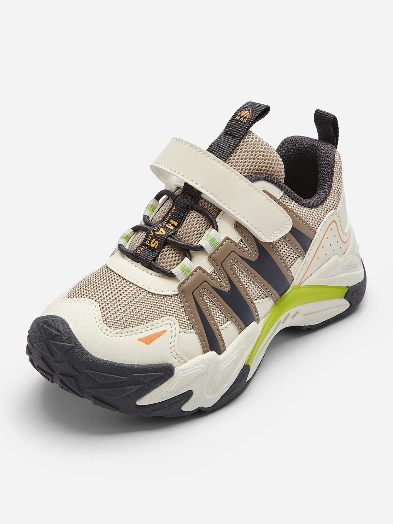 Balabala Sports shoes 2025 spring new Boy Toddlers outdoor shoes Light Camel Gray Clearance