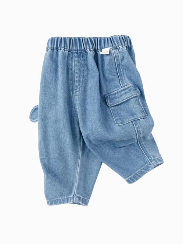 Balabala 2025 Spring New Arrival Boys' Baby Denim Long Pants Blue Shop
