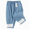 Balabala 2025 Spring New Baby Girl Denim Long Pants Blue Online