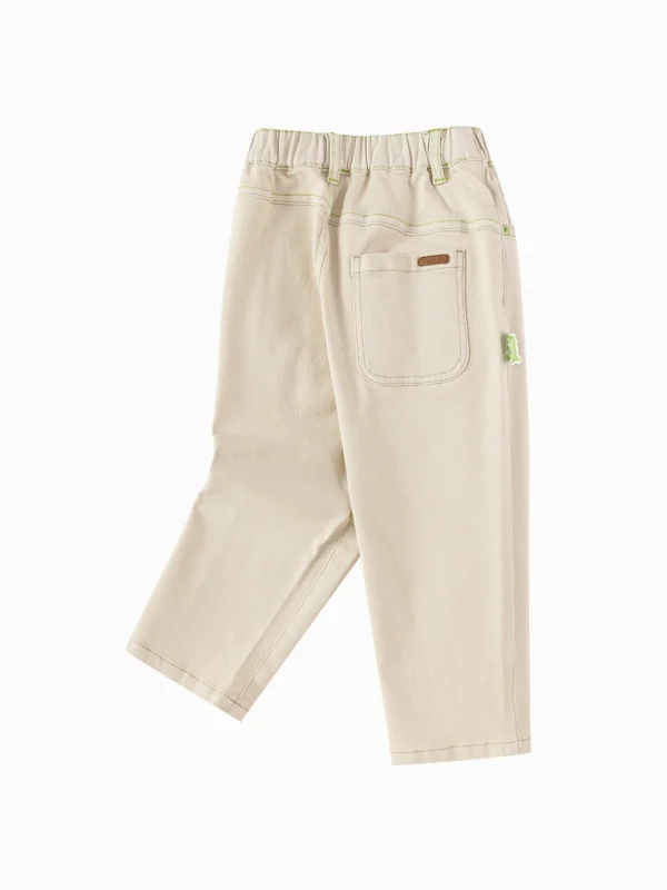 Balabala 2025 Spring New Boy Denim Trousers Light Khaki Store