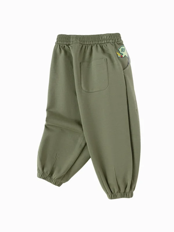 Balabala 2025 Spring New Boy Knitted Trousers Army Green Best Sale