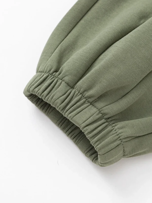Balabala 2025 Spring New Boy Knitted Trousers Army Green Best Sale