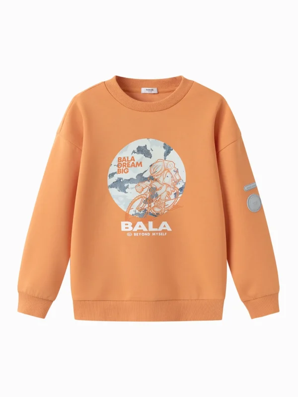 Balabala 2025 Spring New Boy Round Neck Sweatshirt Discount