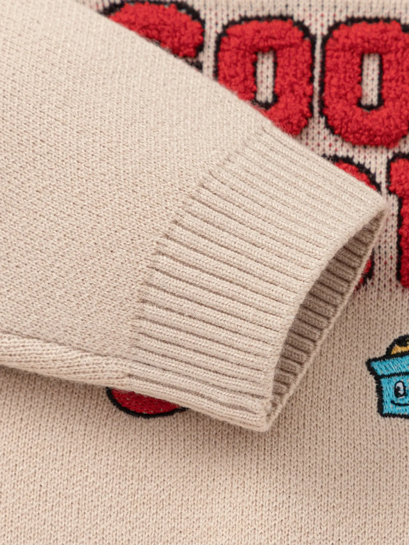 Balabala Sweater 2025 new spring style for Toddler Boys round neck Khaki Outlet