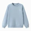 Balabala Sweatshirt 2025 Spring New Arrival Boys and Girls Round Neck Sweatshirt Powder Blue Clearance