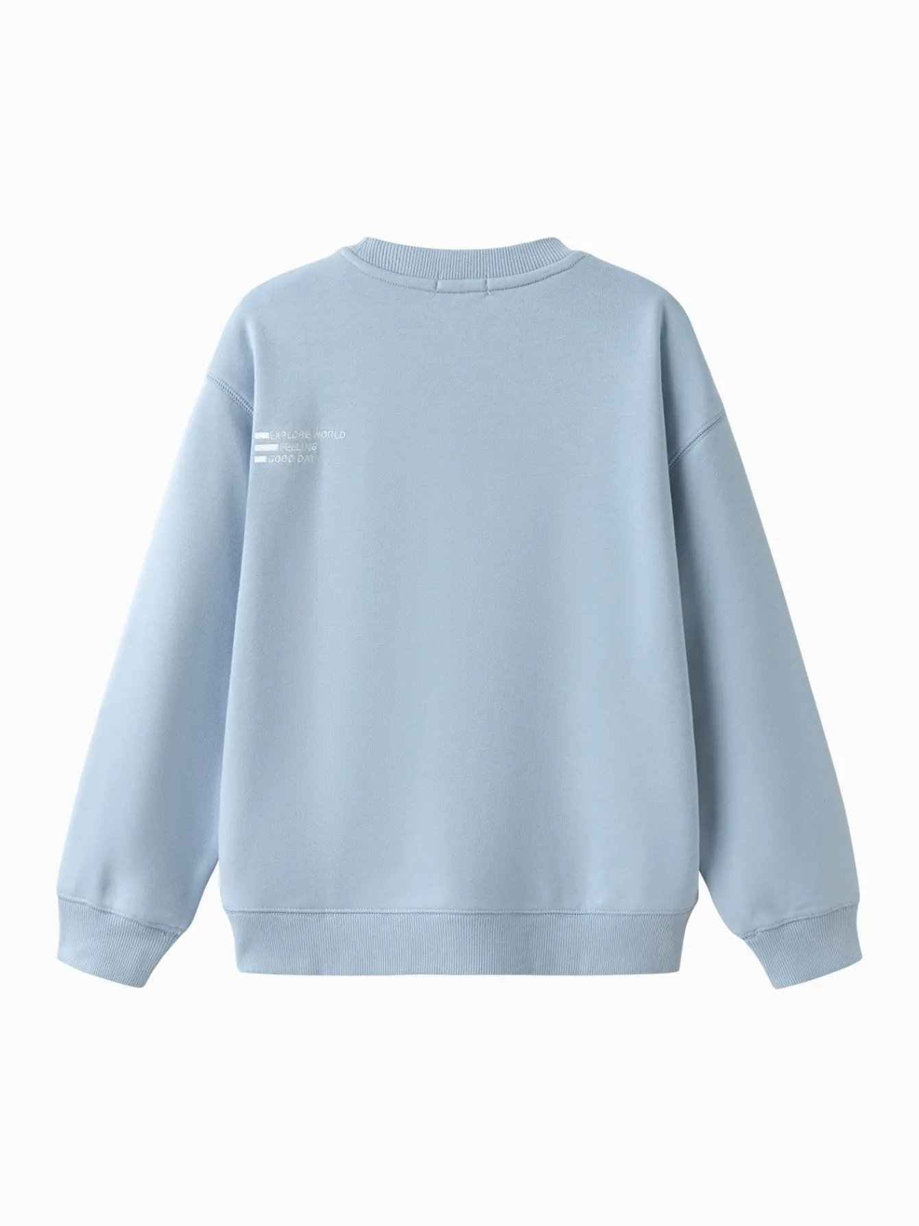 Balabala Sweatshirt 2025 Spring New Arrival Boys and Girls Round Neck Sweatshirt Powder Blue Clearance