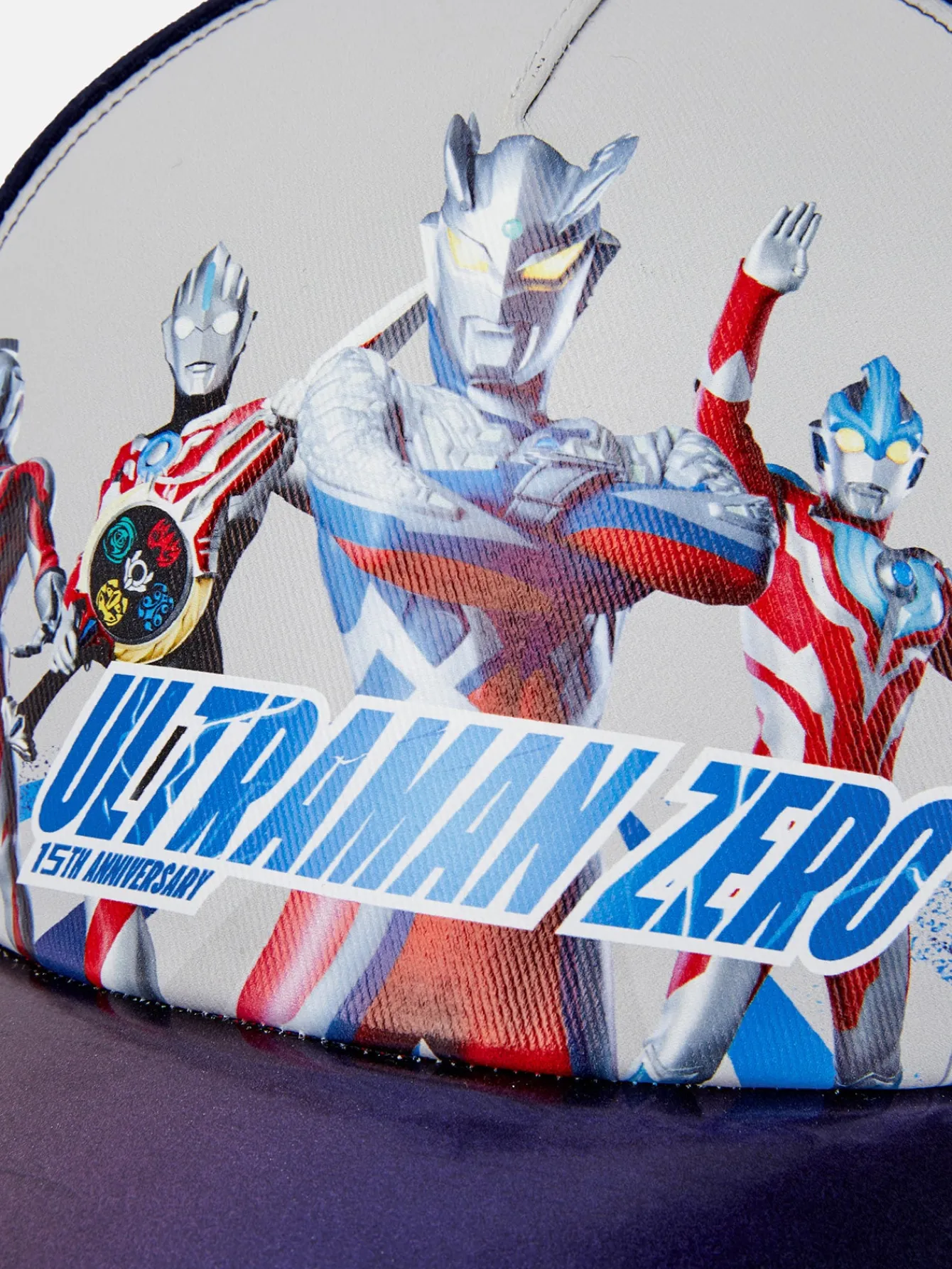 Balabala 【Ultraman IP】Barabara children's hats boys baseball cap sun hit color tide cool fashion Blue Hot