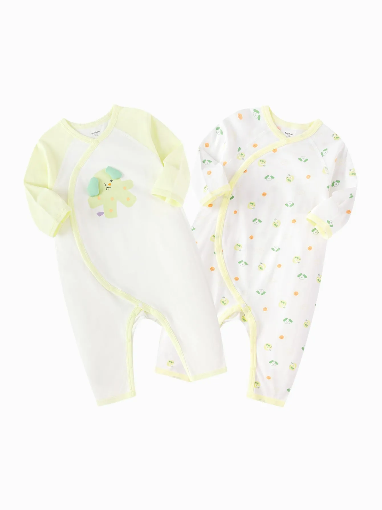 Balabala Underwear jumpsuit 2025 spring New Style boys and girls Baby's side opening jumpsuit Discount