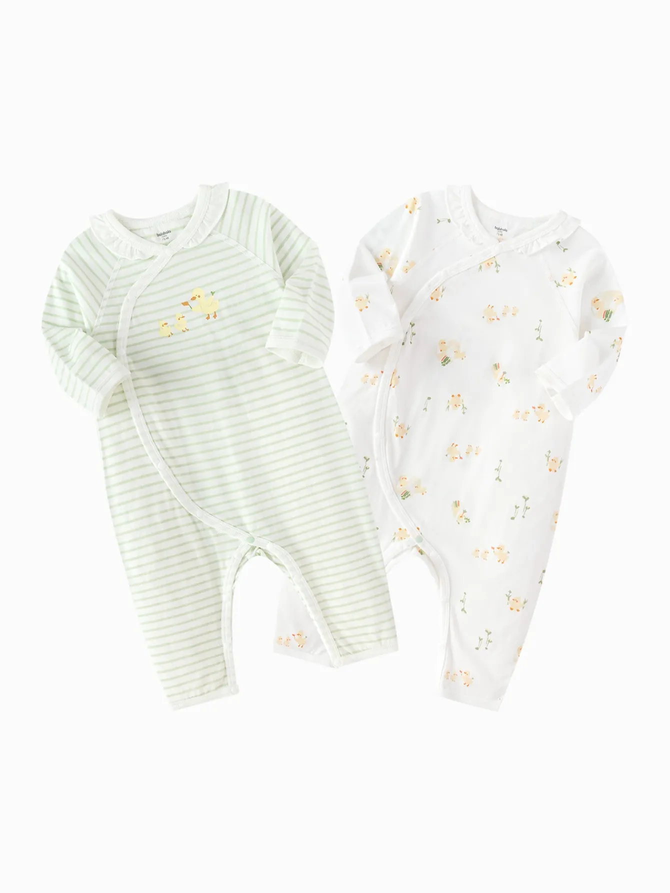 Balabala Underwear jumpsuit 2025 spring New Style boys and girls Baby's side opening jumpsuit Discount