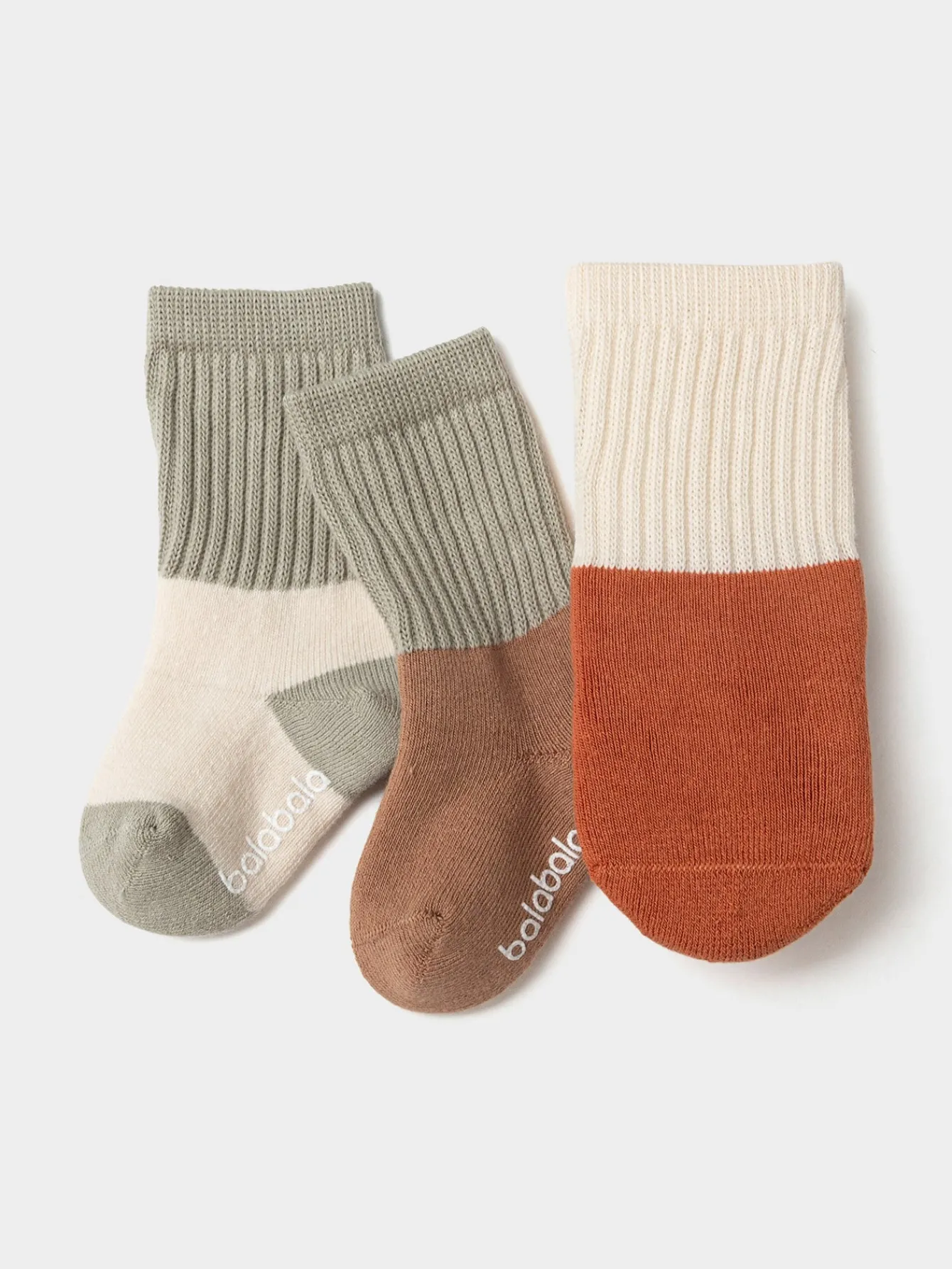 Balabala Unisex Baby And Toddler Contrast Cuff Multicolor Socks Discount