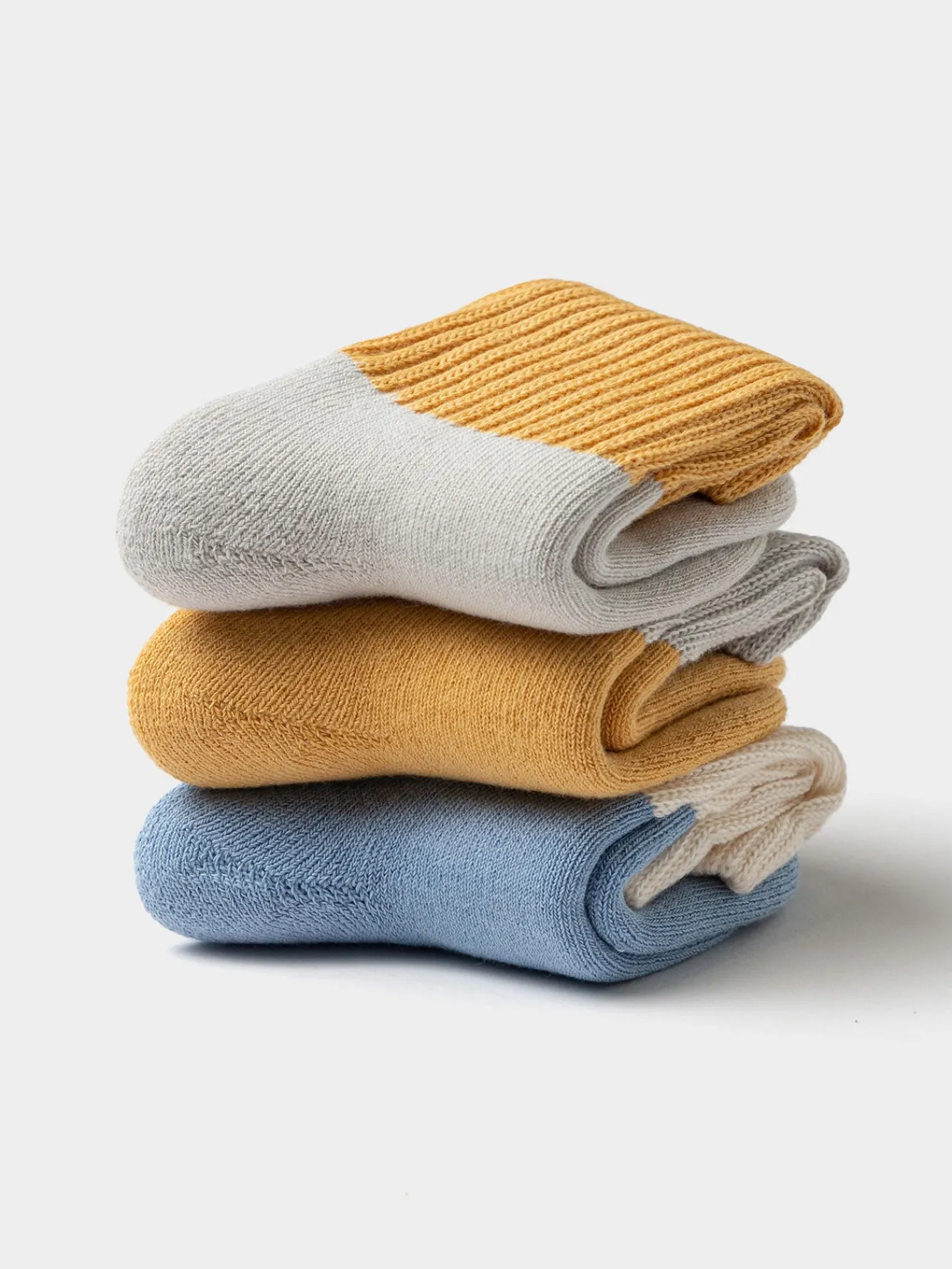 Balabala Unisex Baby And Toddler Contrast Cuff Multicolor Socks Discount