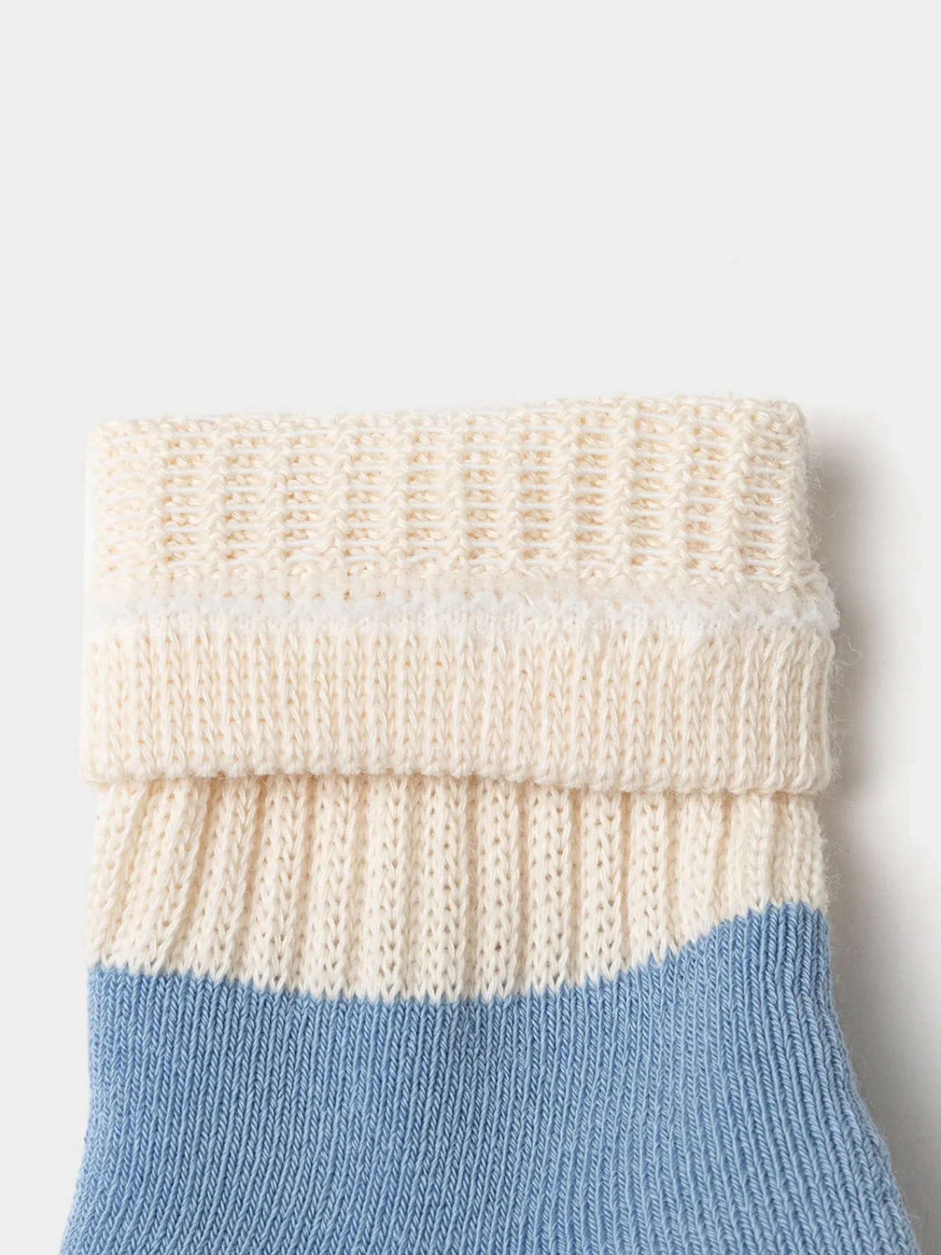 Balabala Unisex Baby And Toddler Contrast Cuff Multicolor Socks Discount