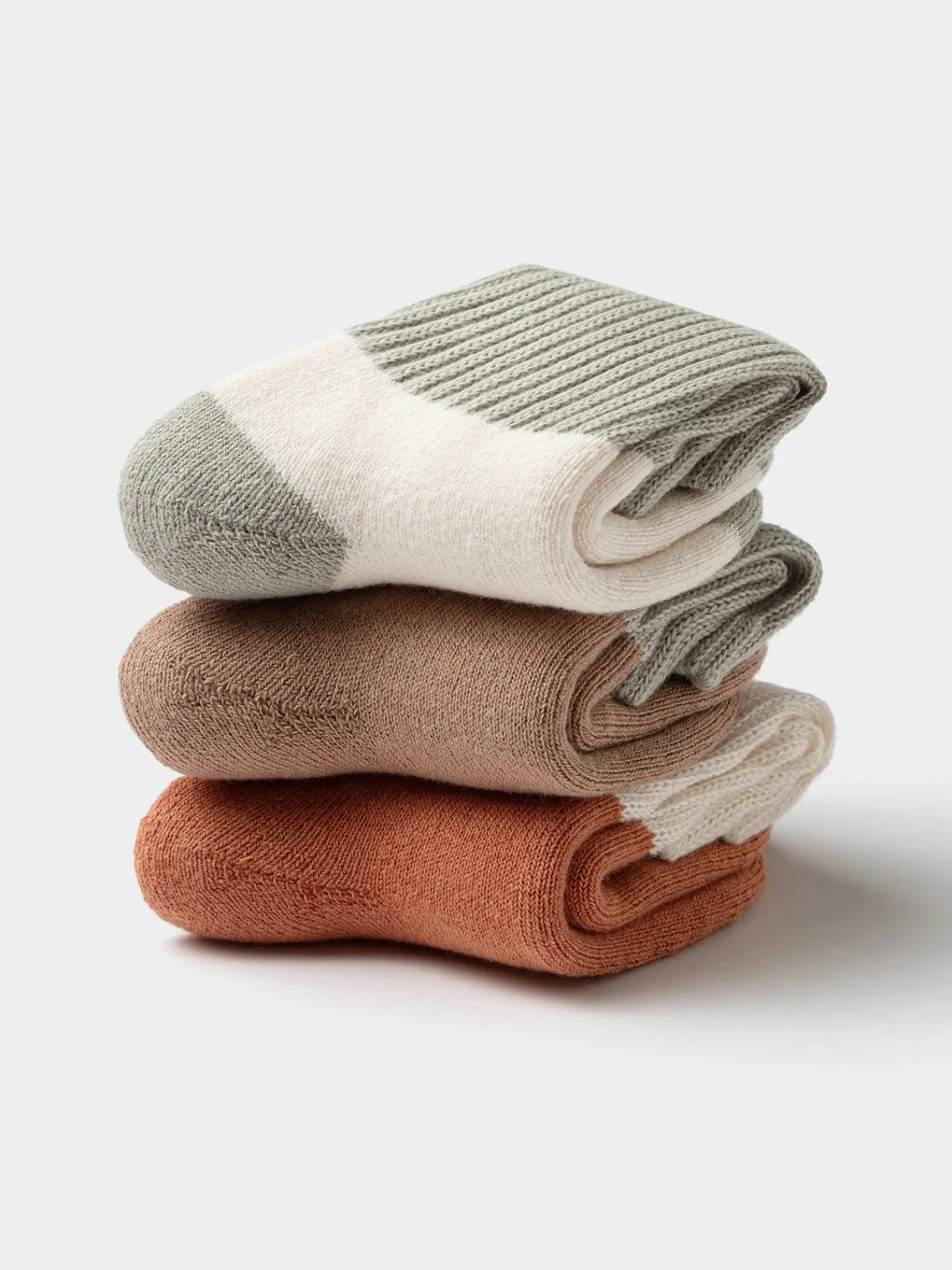 Balabala Unisex Baby And Toddler Contrast Cuff Multicolor Socks Discount