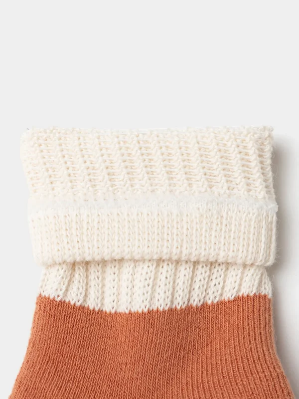 Balabala Unisex Baby And Toddler Contrast Cuff Multicolor Socks Discount