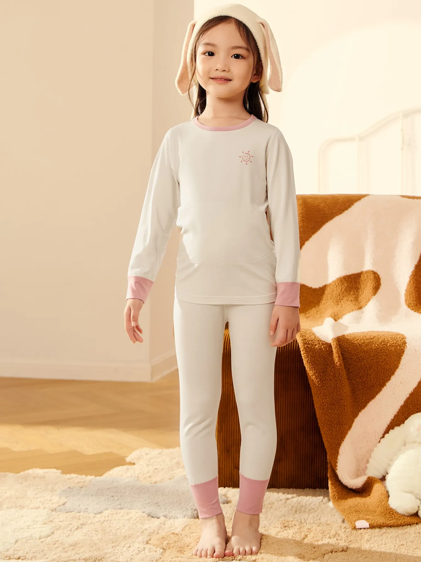 Balabala Unisex Toddler Multicolor Wide Sleeve Cuff Double Layer Splicing Bra Sale